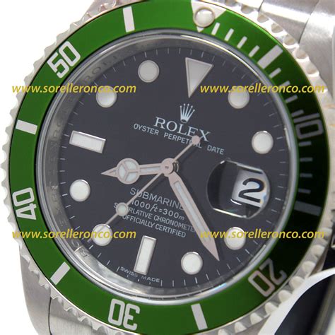 orologio rolex ghiera verde prezzo|modello rolex 16610.